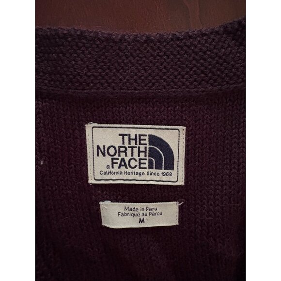 The North Face V-Neck Alpaca Wool Blend Cozy Sweater Midi Dress in Purple Size M - Picture 8 of 13